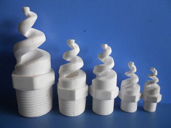 5种尺寸的陶瓷螺旋喷嘴